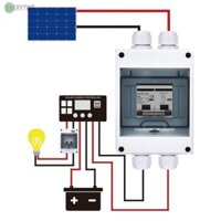 ⛤EVERYWT⛤Durable Waterproof Distribution Box Circuit Breaker for DC Circuits DC1000V 32A