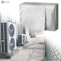 ⛤EVERYWT⛤Waterproof Air Conditioner Cover Dustproof & Easy to Clean Silver 1PCS Polyester