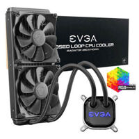 EVGA CLC 280mm All-In-One RGB LED CPU Liquid Cooler – 2x FX13 140mm PWM Fans