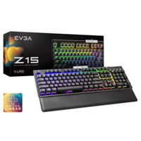EVGA Z15 – RGB Gaming Keyboard – RGB Backlit LED – Hot Swappable Mechanical Switches