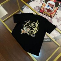 Evi * v Nam Tay Ngắn Cá Chép Cờ Nhà Hoa Logo In Hình Thường Ngày Rời Cổ Tròn Tay Ngắn