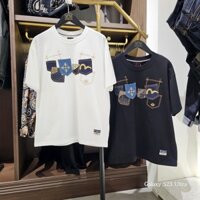 EVISU Áo thun nam nhiều túi in chữ M nhỏ in chữ M 2ESHTM5TS1100RXCT