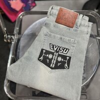 Evisu6319 Phong Cách Mới Phù Hợp Với Quần Jean Thêu Chữ Thường Ngày