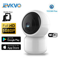 Evkvo-YCC365 Plus Ứng Dụng Xem Từ Xa H.265 ONVIF HD 1080P Camera IP Camera Quan Sát VR 360 Độ Wifi PTZ nhà Hai Chiều Hồng Ngoại Nhìn Đêm Báo Động Phát Hiện Chuyển Động Giám Sát