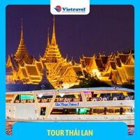 EVoucher Vietravel Bangkok - Pattaya - Ayutthaya Khách sạn 4 - buffet tối trên Du thuyền 5 sao - Bay Vietjet Air