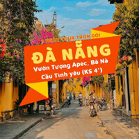 [EVoucher Vietravel] Đà Nẵng - Phố cổ Hội An - Bà Nà - Cầu Vàng - Vườn Tượng Apec - Cầu Tình yêu (KS 4sao)