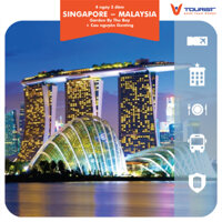 [EVoucher VTourist Combo SINGAPORE + MALAYSIA 4N3D:Garden by The Bay + Cao Nguyên Genting, 1 đêm nghĩ tại Singapore