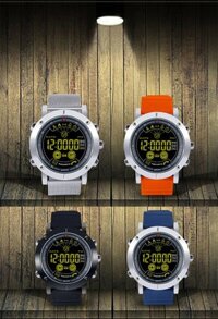 EX19 Smart Bracelet Metal Case Full View Luminous Dial Pedometer Stopwatch Fitness Band Water Resistant Long Standby