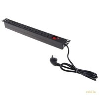 Exhila 250V 10A Đa Năng Power Strip Surge Protector 1U PDU 8 Ổ Cắm Adapter