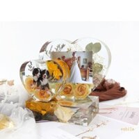 Exhila Lớn Silicon Hình Khung Nhựa Khuôn Hình Trái Tim Silicon Epoxy Khuôn Cho DIY Ảnh Silicon Dụng Cụ Nhà Bàn