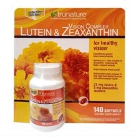(EXP: 2026) Viên Uống Bổ Mắt Trunature 25mg Lutein & 5mg Zeaxanthin Vision Complex Của Mỹ 140 Viên