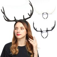 Exp Gạc Đầu Hươu Sừng Tóc Vòng Cho Tiệc Halloween Mặc Nai Sừng Tấm Băng Đô Cosplay Đạo Cụ Cho Sáng Tạo Giáng Sinh Chi Phí