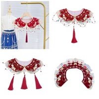 Exp Viền Cổ Giả Cô Gái Trung Quốc Cổ Trang Phục Áo May Đính Đám Mây Vai Cho Trung Quốc Cổ Trang Phục D