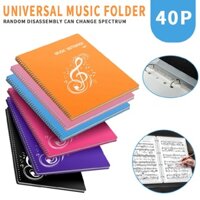 Expanded Piano Score Bag 40 Pages A4 Sheet Music Folder Practice Clip Accessory