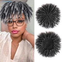 Expen Locs Bện Tóc Giả, Kẹp Tóc Giả Dreadlock Tóc Topper Tóc Giả, Bện Nửa Tóc Giả Handmade Mềm 6 Inch Tóc Giả Ngắn Dreads Dành Cho Nam Nữ