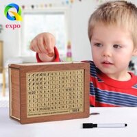 Expo LIMIT Hộp đựng tiền bằng gỗ Thiết kế độc đáo Quà tặng sinh nhật Đồng xu