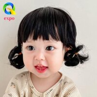 Expo LIMIT Tóc Giả Cho Bé Trang Trí Trẻ Em Ngọt Ngào Bé Gái Xoăn Đạo Cụ Chụp Ảnh Lông Tơ Chất Lượng Cao Hàng Ngày