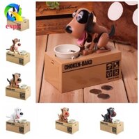 Expo LIMIT Tự Động Chó Trộm Đồng Xu Heo Đất Dễ Thương Hộp Tiết Kiệm Trang Trí Nhà