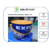 Expo - Sơn dầu Alkyd Bóng - Cho sắt thép - nhiều màu - Lon 3 Lit