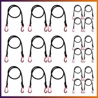 Exquisiteshop❈ Dây Bungee hạng nặng Móc Carabiner Dây thun cho giá hành lý Hàng hóa