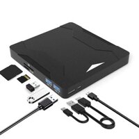 External DVD Burner USB3.0 Type C Multi-function Recorder 4-in-1 CD player Driver TF/SD Interface for PC Notebook