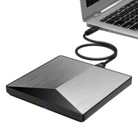 External Optical Drive USB 3.0 CD/DVD-ROM Combo Aluminum DVD RW ROM Rewriter Burner for MacBook Pro Laptop Win 7/8.1/10 Linux