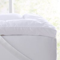 Extra Thick Hypoallergenic Mattress Pad. Breathable Down Alternative Featherbed. 2-Inch Thick Mattress Topper. Fits Mattresses up to 18” Deep (Full)