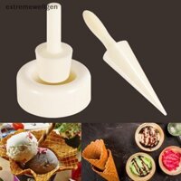 [Extremewellgen] 3 Bộ khuôn bánh quế giòn Khuôn làm kem bằng nhựa Khuôn sừng Con lăn trứng cuộn DIY Khuôn nấu ăn nhà bếp Trang trí bánh LLF