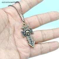 [Extremewellgen] Game Warhammer 40k Indomitus Crusade Cosplay Vòng Cổ Nam Nữ Vintage Đầu Lâu Chữ Thập Mặt Dây Chuyền Choker Trang Sức Quà Tặng LLF