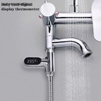 [Extremewellgen] Máy theo dõi nhiệt độ nước bồn tắm nước nóng Điện tại nhà Màn hình LED Vòi tắm Nhiệt kế nước Máy đo nhiệt độ tắm cho bé LLF