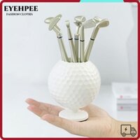 Eyehpee Golf Ball Pen Holder, ABS Mini Golf Ball Pen Pencil Holder, Văn Phòng Chất Lượng Cao Trang Trí Máy Tính Để Bàn Hộp Đựng Bút Trắng Trang Trí Máy Tính Để Bàn