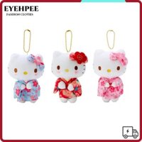 Eyehpee Hello Kitty Móc Khóa, Sang Trọng Túi Búp Bê Sanrio Mặt Dây Chuyền, Kawaii Sakura Kimono Series Hoạt Hình Đồ Chơi Nhồi Bông Móc Chìa Khóa Quà Tặng