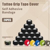 Ez Dùng Một Lần 2 '' x5 Sân Hình Xăm Grip Bao Bọc Chống Thấm Nước Tự Dính Băng Cuộn Cho Máy Xăm Tay Cầm Ống 12 / 24 Chiếc