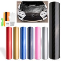 EZAUTOWRAP Free Tool Kit Sky Blue 5D Carbon Fiber High Gloss Car Vinyl Wrap Sticker Decal Film Sheet Bubble Free Air Release Technology - 60"X8...