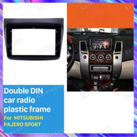 Ezframe Dành Cho MITSUBISHI PAJERO SPORT 2013 9 Inch Android MP5 Player Vỏ Đài Phát Thanh Ô Tô Khung Fascia Bảng Điều Khiển Bảng Điều Khiển