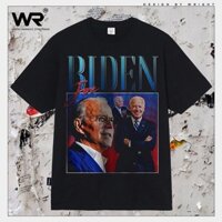 eZsA / Áo thun Biden joe tổng thống mỹ wright phong cách âu mỹ vintage tay ngắn cotton streetwear