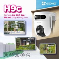 EZVIZ H9c 3K 10MP , 2K 6MP, Camera 2 Mắt WiFi Ngoài Trời Xoay 360 ống kính kép có màu ban đêm-hàng chính hãng