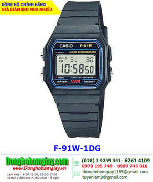 Đồng hồ nam Casio F-91W-1DG