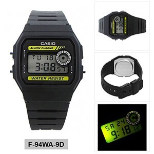 Đồng hồ nam Casio F-94WA - màu 8BG, 9DG