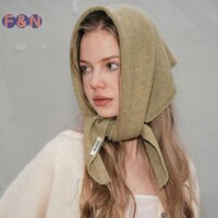 F & N Thời Trang Đơn Giản Hình Tam Giác Khăn Cho Nữ Bé Gái Đa Năng Ấm Khăn Đa Năng Màu Trơn Khăn Khăn Mùa Đông Khăn Choàng Quà Tặng Mới