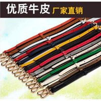F Nữ Túi Dây Đeo Phụ Kiện Da Bò Dây Đeo Vai Dài Dây Đeo Dây Da Thật Túi Đen Ba Lô Đeo Vai Túi Đi Học Dây