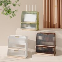 F & P Router Hộp Bảo Quản Kệ Treo Tường Wifi Hộp Sắp Xếp Punch-Free Ổ Cắm Hộp Set-Top Hộp Tổ Chức Bảo Quản Phòng Khách Mới