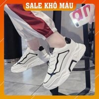 F sale [XẢ KHO] SALE- HOT [FreeShip - Hàng loại 1]Giày thể thao nam, giày nam trắng viền đen G317 [AK97] ; V : ` "