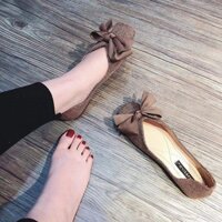 F1 FREE SHIP Giày búp bê dạ đế bệt thắt nơ cái mới cực xinh 51 1