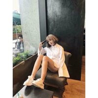 F1 FREE SHIP Giày thể thao nữ độn đế MC-QUEEN gót đen nhung và gót cầu vồng kèm video 51 1