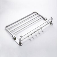 F1 HSS GIÁ KHĂN MẶT - Giá phơi khăn nhà tắm hai tầng - Giá phơi khăn inox hai tầng 1
