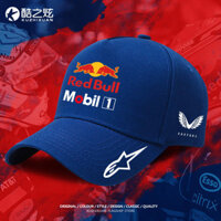 F1 Red Bull Racing Hat Bóng Chày Cong Vành Nón Xe Máy Xuyên Quốc Gia Chạy MotoGP Đầu Lớn Chu Vi Nam Vịt Lưỡi