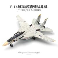 F14 Eagle Tomcat Fighter Model 4d Lắp Ráp Máy Bay Mô Phỏng Khối Xây Dựng Cờ Cướp Biển Phi Đội VF