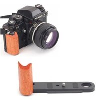 F3 Phát Hành Nhanh L Tấm Camera Tay Cầm Bằng Gỗ Tay Cầm Gỗ Arca Swiss Tripod Mount Fit RRS Cho Nikon F3 F3HP F3T F3AF Phim Máy Ảnh