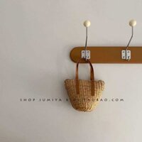 F5 Mùa Xuân Du Lịch Nhỏ Cỏ Đan Túi~Mùa Hè Ins Bé Gái Tà Nhảy Túi Dễ Thương Triều Bãi Biển Du Lịc